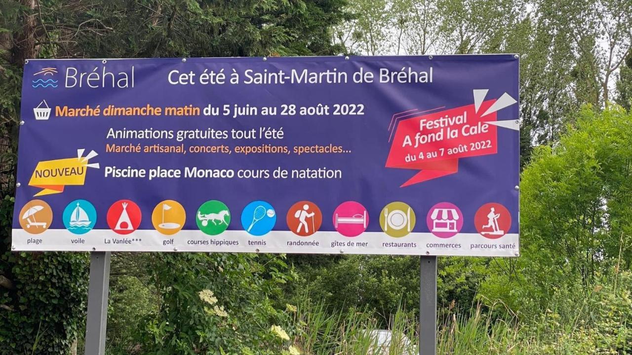 Villa Proche Mer St Martin De Brehal Bagian luar foto